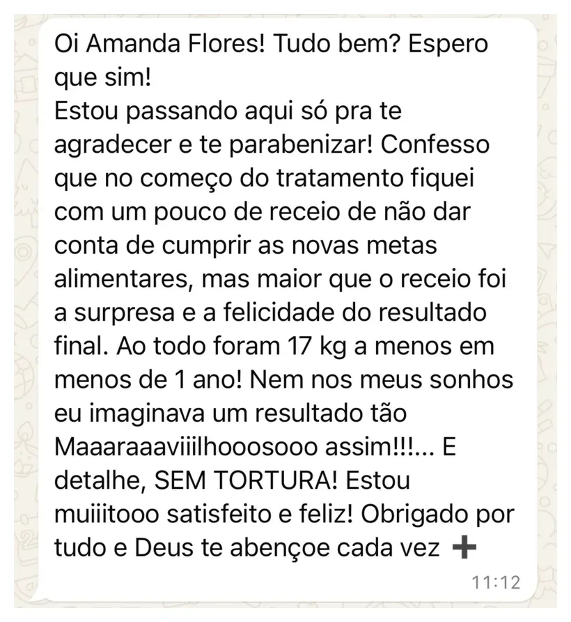 Mensagem de uma paciente em acompanhamento com a Amanda (6)